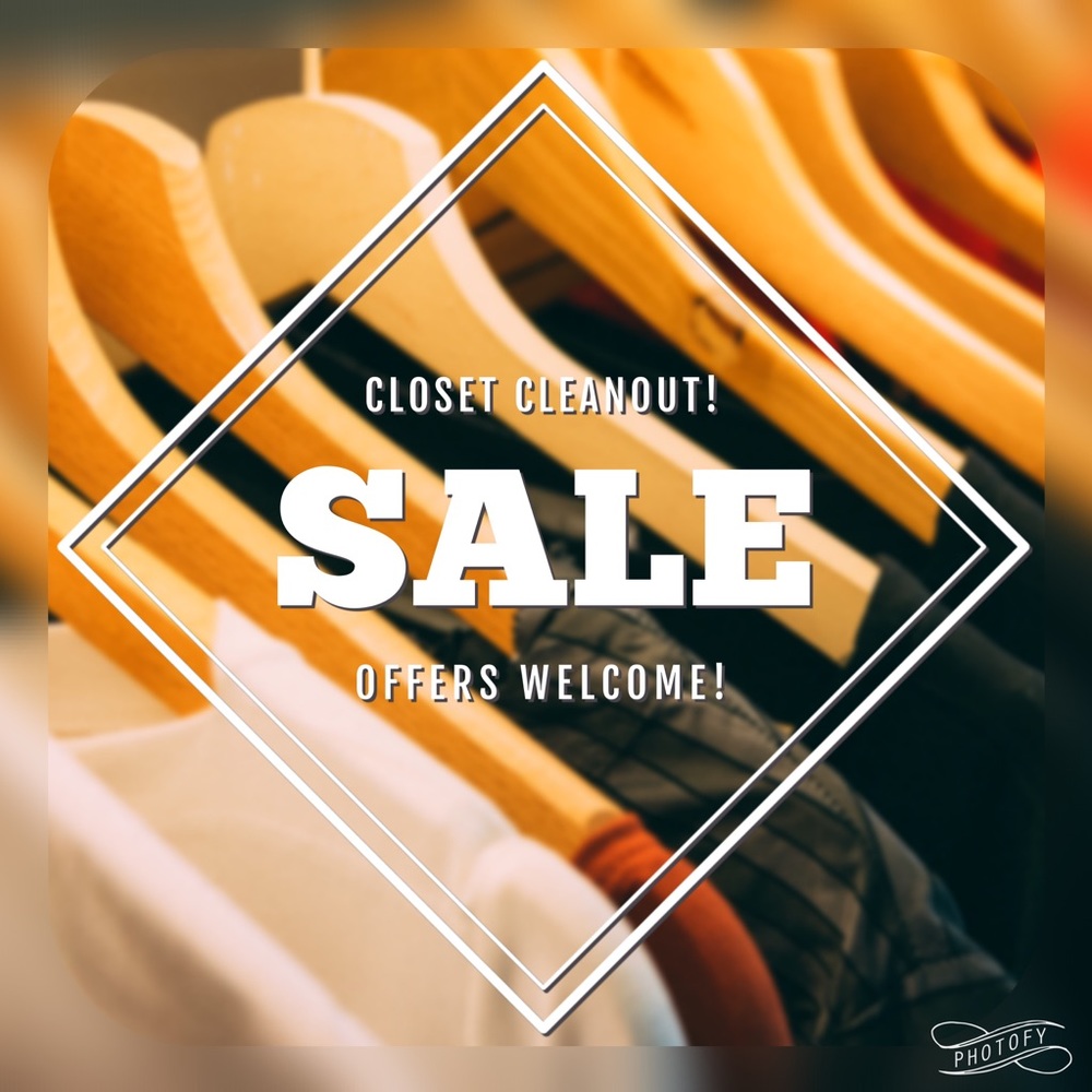 Closet Clean Out! All Offers Welcome!